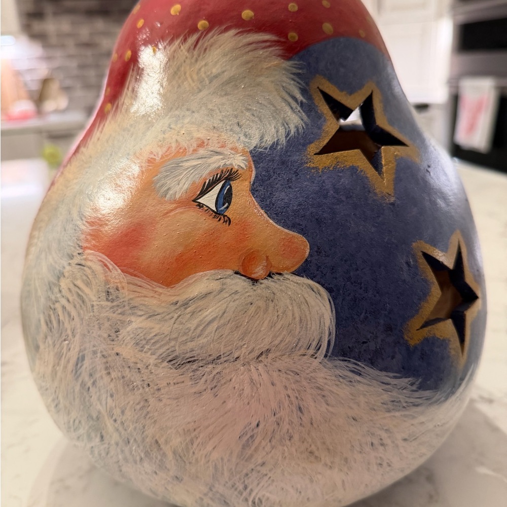 Santa Claus Holiday Gourd Lantern